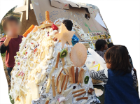 お菓子の家(写真)加工